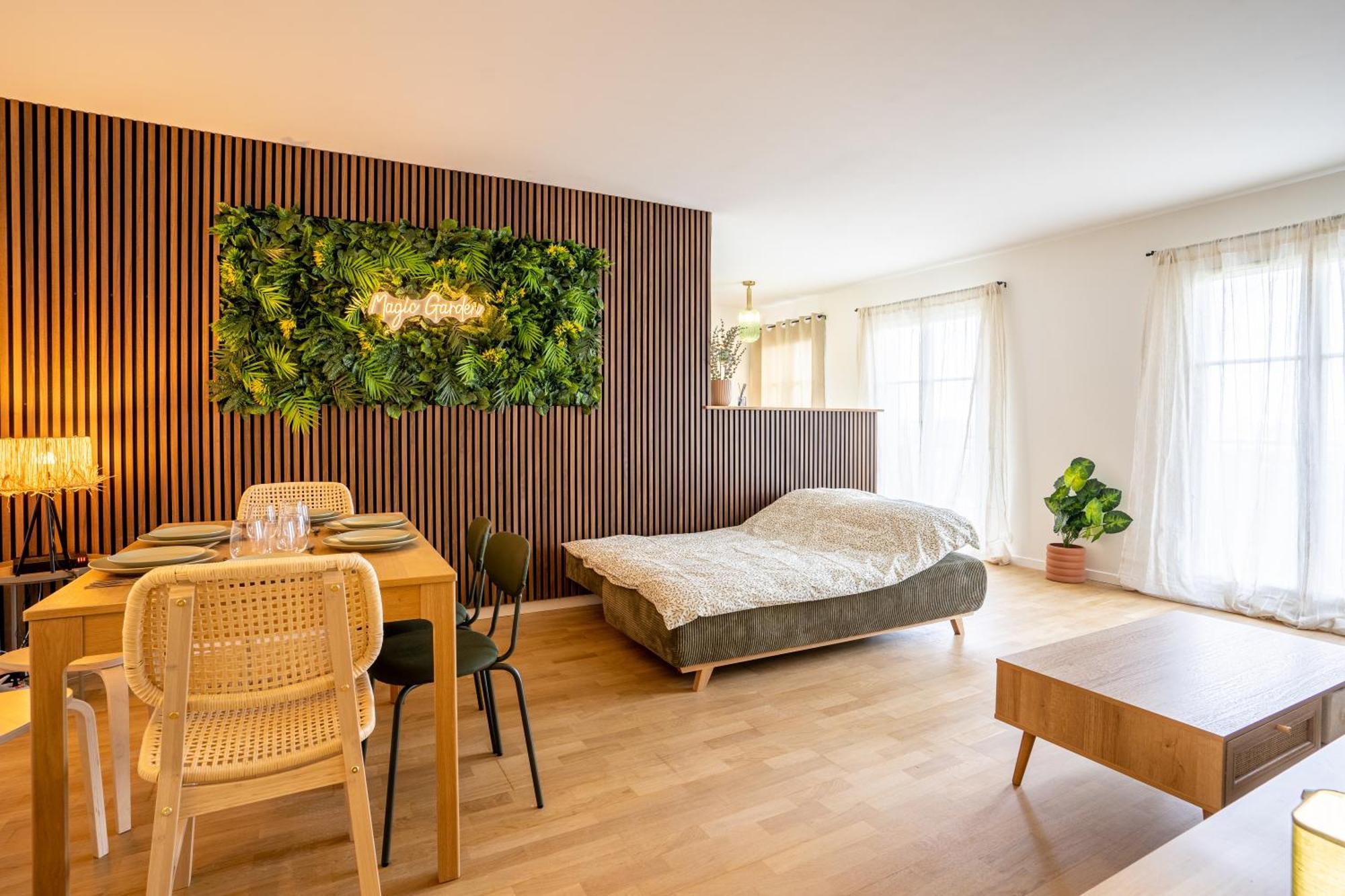 Magic Garden 6 Personnes Parking Prive A 20M Du Rer Serris Exterior foto
